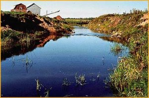 Tas de fumier en bordure d'un cours d'eau - Photo : ministre de l'Environnement