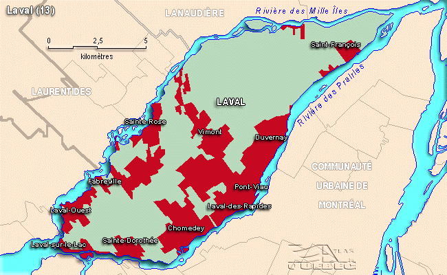 Source : Carte tire de l'Atlas du Qubec et de ses rgions  l'adresse Internet : http://www.atlasduquebec.qc.ca