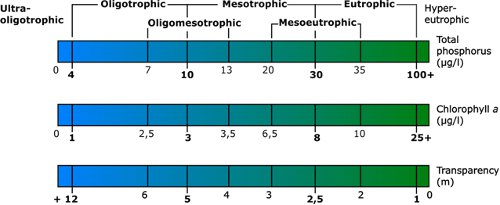 Lake Trophic Classification Diagram