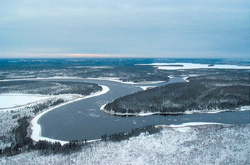 Rivire Eastmain - Photo :  Sylvie Ltourneau, Ministre de l'Environnement