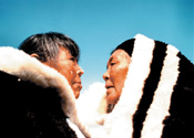 Throat singer - Photo: Stephen Hendrie, Avataq Cultural Institute, 