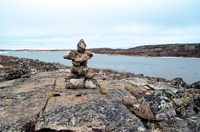 Inukshuk - Photo : Sylvie Ltourneau, Ministre de l'Environnement