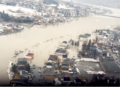 Inondation en Beauce en 1991 - Photo MDDELCC