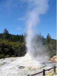 Geyser en ruption