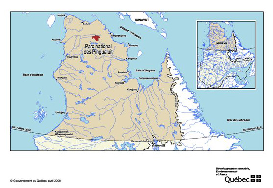 Carte du Nunavik