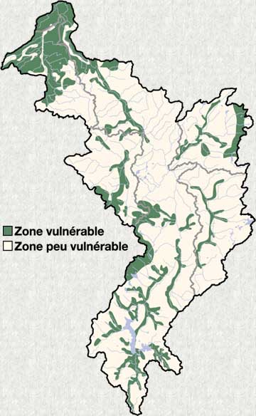 Carte: Vulnrabilit des eaux souterraines