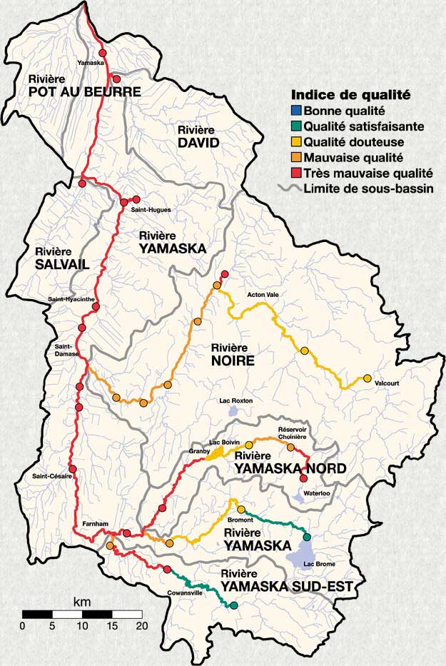 Carte: Qualit des eaux de surface